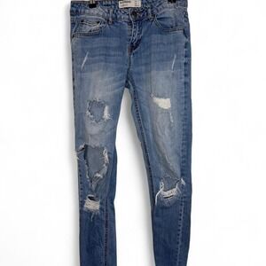 Cotton On size 2 two ripped blue jeans